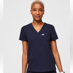 SOLD Navy Catarina One Pocket Top